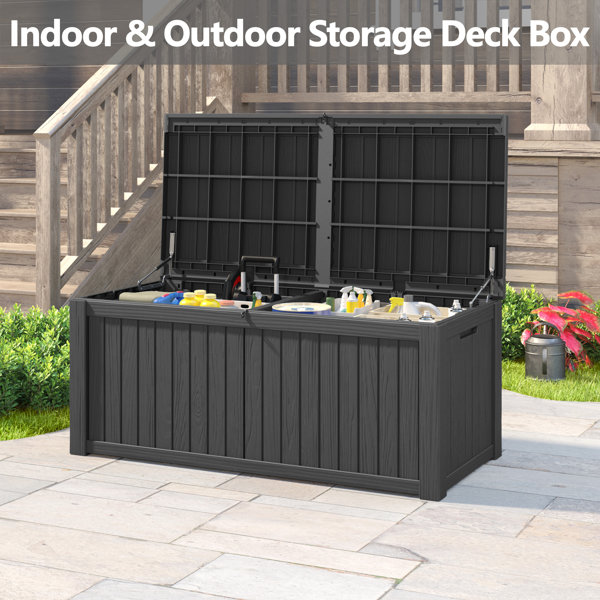 LHBcraft Outdoor Storage Box,150gallon Deck Box Wayfair